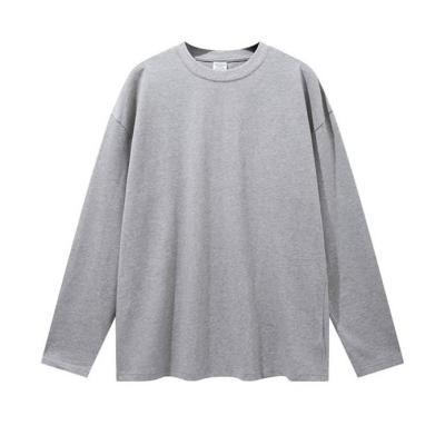 China Wholesale Men's T-shirts Blank Oversized T-shirt Anti-wrinkle Fashion Round Neck Man Long Sleeve T-shirt for sale