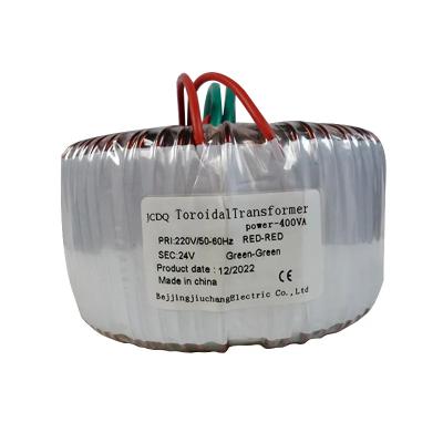 China Industrial Professional Power Supply Manufacturer Pure Copper Coil Power Transformer Ring Type 400VA Transformer for sale