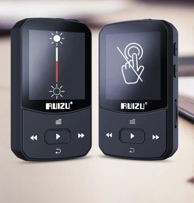 China RUIZU X52 Card Sports BT MP3 Player Mini Clip Music Player Support TF Card with FM Radio, Recording, EBook, Video, Pedometer for sale