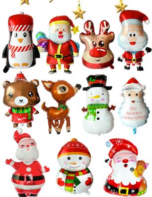 China Wholesale Christmas Party Decoration Christmas Balloons Cartoon Foil Balloons Bulk The Party Decoration Balloons for sale