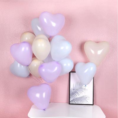 China Wholesale Macaron Color Heart Balloons Latex Balloon Party Decoration Valentines Day Balloon Birthday Wedding Party Decoration for sale