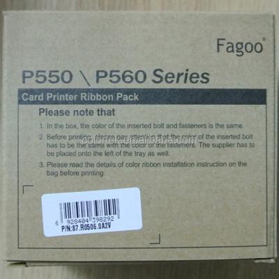 China Original Fagoo YMCKO Ribbon 200 Pictures For P550 P560 Printer for sale