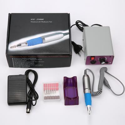 China Lightweight Professional Nail Drill Portable Manicure 25000rpm Electric Nail Drill Polisher Machine for sale