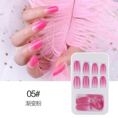 China Flexibility Wholesale High Quality Full Color Wearable Nail Tips Artificial Nail Tips for sale