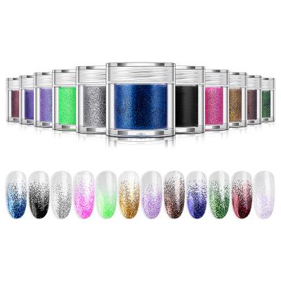 China High Quality Colorful Glitter PET Nail Art Glitter Wholesale Price Bulk Non-Toxic Glitter Nail Polish Sequins Eco-friendly for sale