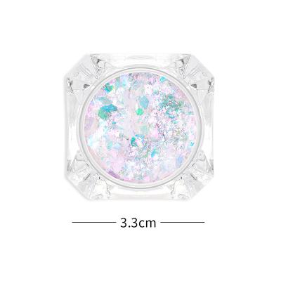 China Finger Nail Art Hot Sale New Brocade Nail Glitter Powder 12 Colors Chrome Powder Nail for sale