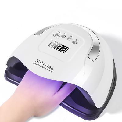 China SUN 180W X7 Max LED UV Gel Polish UV Lamp Curing For Manicure Nail Lamps Dryer With Sensor LCD Display Cure Led Nail Light for sale