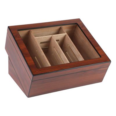 China CLASSIC Cigar Packaging Boxes Design  Custom Luxury Cigar Gift Box Humidor Printed Spanish Cedar Wooden Cigar Box Wholesale for sale