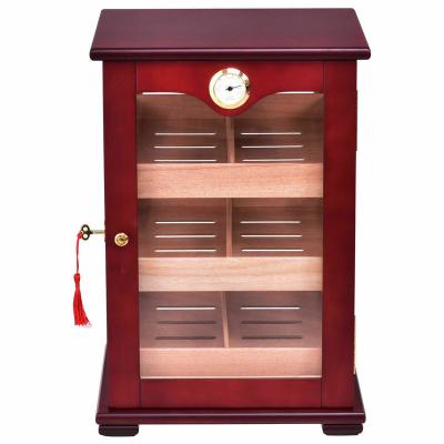 China Cigars Storage Humidor Cabinet Wholesale Cigar Glass Displaying Box for sale