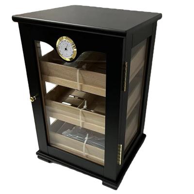 China Cigars Storage cigar cabinet with magnets in the door for seal for sale