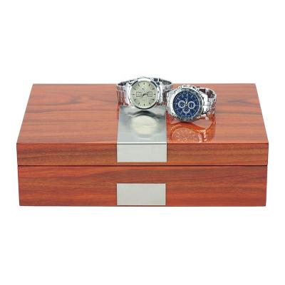 China Recycable Materials Handmade Wood Watch Box Clock Time Box Watch Case  for Watch Holding for sale