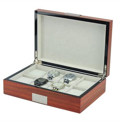 China Recycable Materials Watch Box With  6 Slot Luxury Watch Case for sale