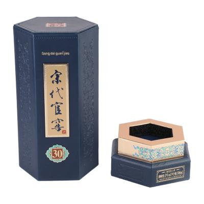 China CLASSIC Factory direct classic commercial manufacturer wholesale hexagonal wine box for sale