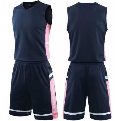 China New Design Breathable Polyester Material Youth Basketball Uniforms Quick-Drying Uniforms for sale