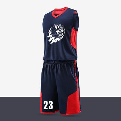 China Wholesale Blank Sports Training Suit Plain Basketball Tank Top Set Custom Basketball Uniform Tank Top For Men for sale