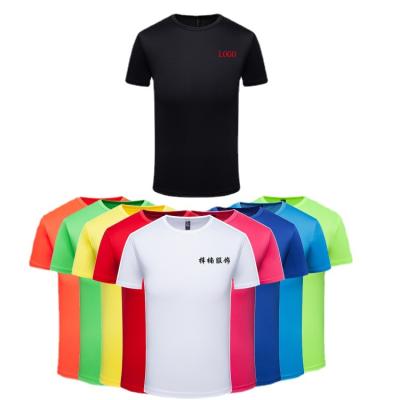 China 2021 new Anti-wrinkle design men/women top empty T-shirt wholesale customized logo printing heatransfer private label 150 gram polyester for sale