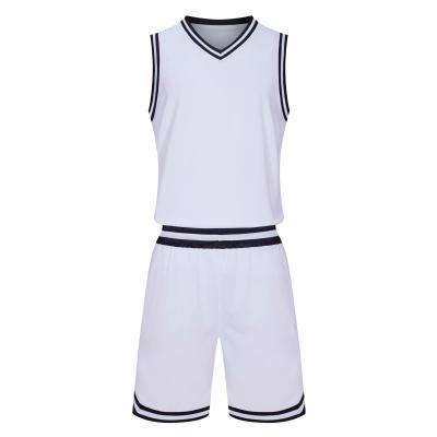 China Quick-Drying Youth Basketball Uniforms Breathable Custom Material Kids Men Unisex Polyester Basketball Set for sale