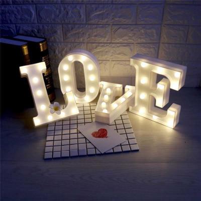 China 2022 Hot Selling Buildings Durable Safe Not Easy To Heat Outdoor Led Bulb Word Display Board Art Letters Waterproof Warm White for sale