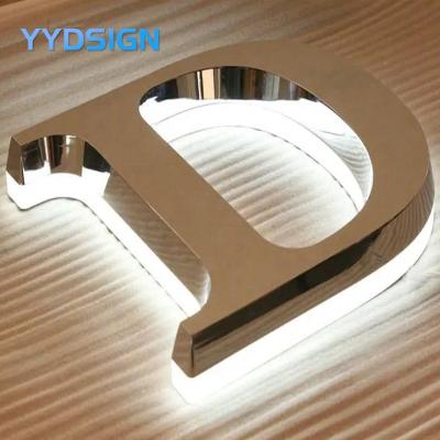 China Yydsign Signage Factory Custom Outdoor Light Channel Letters Backlit Led Signs Retail Store and Building Signs Illuminated Letter Light for sale