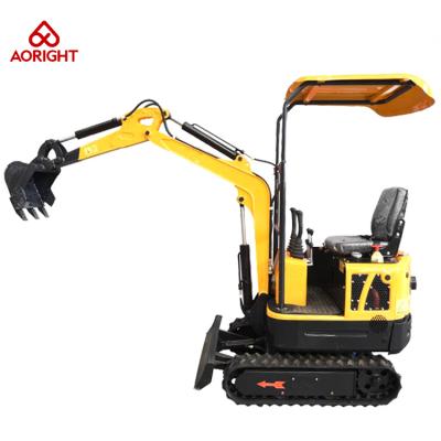 China Emmer 1 Ton Mini Excavator AR10LD van huishoudenmini crawler excavator 0.025cbm Te koop