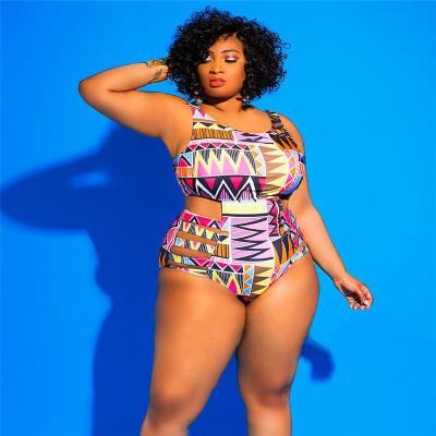 China Summer Women Beach Wear Plus Size Swimsuit One Piece Swimwear For Fat Women for sale