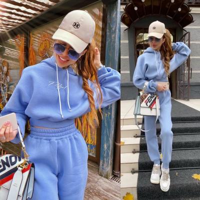 China Tracksuit Women 2 Piece Set Fitness Women Hoodies Sporty Sweatpants Matching Outfits Sweatsuit for sale