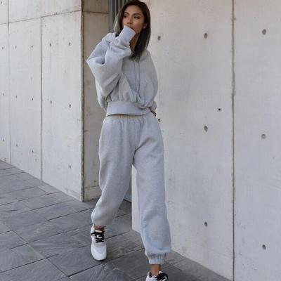 China Streetwear Tracksuits 2 Piece Set Women Outfits Fall Winter Sweat Suit Sets for sale