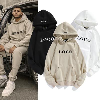 China High Quality Custom Black White Women And Men's Hoodies Sweatshirts 100% Cotton Plain Hoodies Men Oversized Hoodies For Men for sale