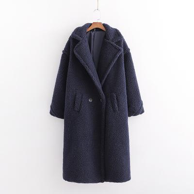 中国 Winter High Street Slim Fit Elegant Women Trench Coat Long Cashmere Jacket Lady Wool Coat 販売のため