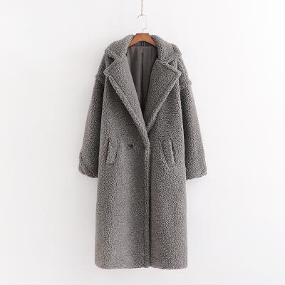 China 2021 Fashion Winter Outwear Women Clothing Overcoat Wool Long Trench Coat à venda