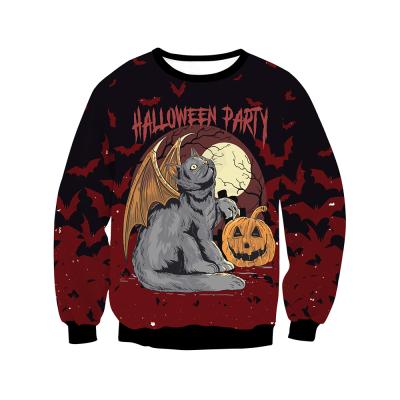 Китай New Halloween Carnival Ball Performance Costume Creative Pumpkin Series Printed Large Size Loose Sweater продается