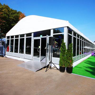 China large UV-resistant/windproof/waterproof Arcum tent for church and event center, with glass doors and window for sale