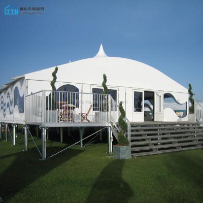 China UV-resistant/windproof/waterproof waterproof strong arcum tent for industrial warehouse with glass door for sale