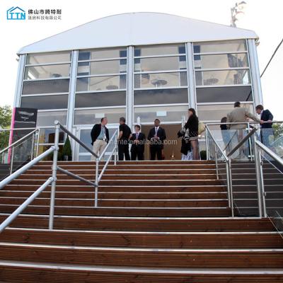 China beautiful luxury UV-resistant / windproof / waterproof double deck two storey tent for events for sale