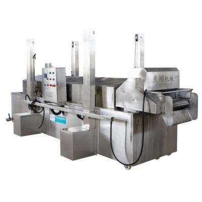 China Deep Frying For Snacks And Nuts Continuous Linear Fryer Machine For Frying Snacks for sale