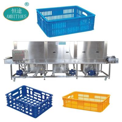 Китай food & Beverage factory 2021 hot sales fully automatic washing machine for cleaning plastic crates basket pallet trays продается