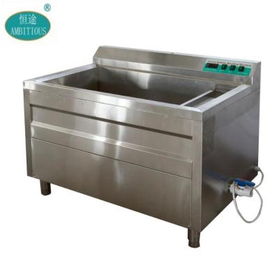 China Washing And Disinfecting Commercial Vegetables Fruit Small Vegetable Washer With Air Bubble And Ozone Netting For Sale for sale