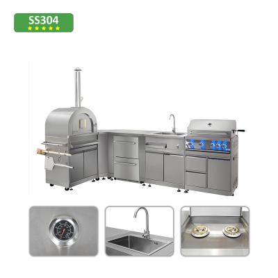 China Modern OEM ODM OBM BBQ Garden Garden Stainless Steel Outdoor Kitchen for sale