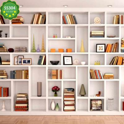 China High End Expandable Animal Bookcase Stainless Steel Wooden Desk With Bookshelf Shelf for sale