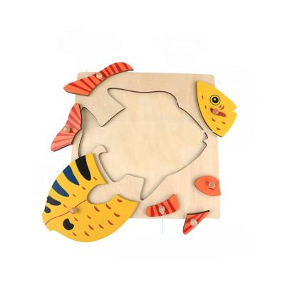 China Amazon Educational Success Customized Creative 3d Wooden Jigsaw Jigsaw Jigsaw Puzzles for sale