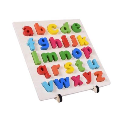 China Cartoon Toy New Design Children's Jigsaw Educational Toy High Quality Alphanumeric Wooden Jigsaw 3D Jigsaw Puzzle for sale