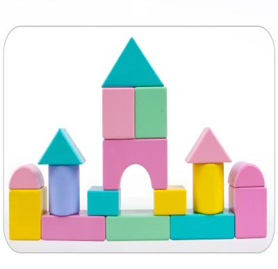 China DIY TOY Wholesale Building Blocks Toys Color Perception Wooden Block Set Educational Block Toys for sale