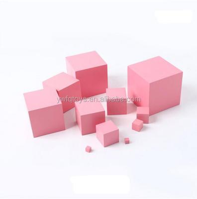 China 100% smart eco-friendly brand kindergarten fq preschool education pink building block the magic cube for sale