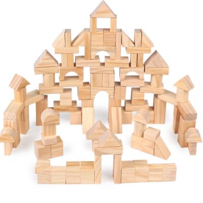 China 100% Educational Eco-friendly Building Blocks Magnetic Eco-friendly Wooden Building Blocks Building Blocks for sale