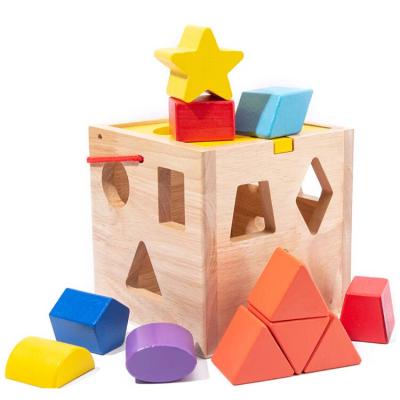 China Hot Selling Toy Amazon Wooden Block Hot Sale Popular Education Cartoon Wooden Block Game Toys High Quality for sale