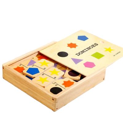 China FQ brand wooden goodkids handmade colorful wooden domino fruit toys for sale