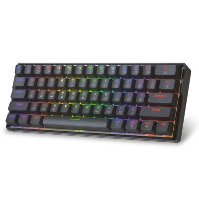 China KEMOVE Shade 61 Keys Gaming Keyboard 60% Gateron Axis Wireless Mechanical Dual Mode Switch Backlight Hotswappable Keyboard for sale