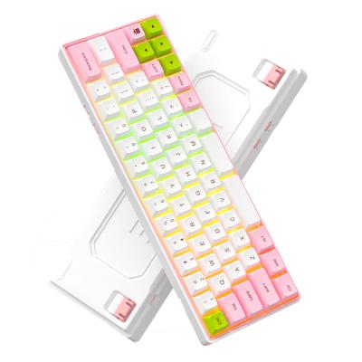 China 60 percent wireless wireless mechanical keyboard and Kemove 64/66 key portable programmable mechanical keyboard for sale