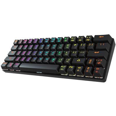 China DIERYA DK63 60% Wireless Keyboard Gaming Keyboard RGB BT 5.1 LED Backlit Mechanical Dual Mode N-key Programmable Rollover for MAC Windows for sale