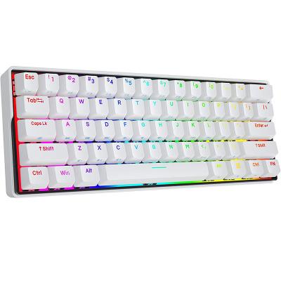 China Full Dropshipping KEMOVE Snowfox 60% Wireless Exchange RGB PBT Dual Mode Keytop Mini Mechanical Gaming Keyboard Hot Keys Programmable for sale